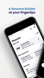 resume builder, cv creator pdf iPhone Captures Décran 1