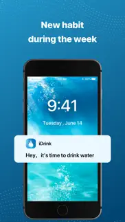 idrink - my water tracker log iphone capturas de pantalla 2