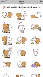 milk and mocha couple stickers iphone images 3