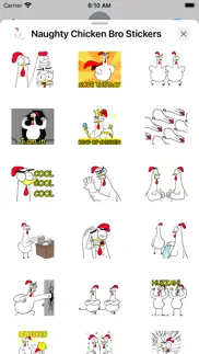 naughty chicken bro stickers iPhone Captures Décran 4