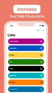 to do list widget daily tasks iPhone Captures Décran 2