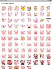 crazy pink pig stickers ipad images 4