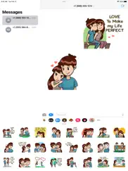 romantic couples love stickers iPad Captures Décran 2