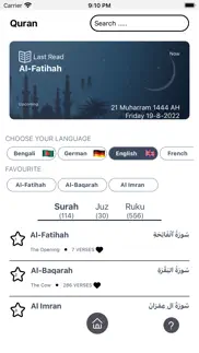 audio quran (11 languages) iphone images 1