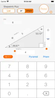 figura calculadora shapeinfo iphone capturas de pantalla 2