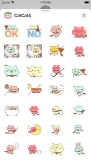 cat cat 4 stickers pack iphone images 3