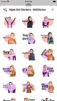 hijab girl stickers- wasticker iphone images 3