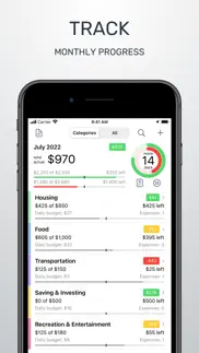 budget - money tracking iphone images 1