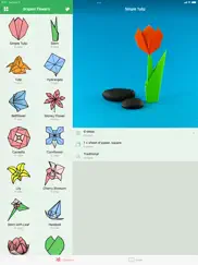 flores origami ipad capturas de pantalla 1