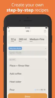 brew timer - coffee recipes iphone capturas de pantalla 2
