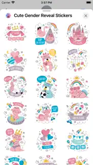 cute gender reveal stickers iphone images 4
