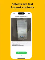 live text to speech iPad Captures Décran 1
