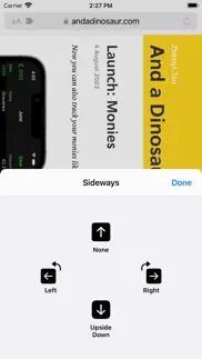 sideways - rotate webpages iPhone Captures Décran 3