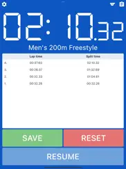 swimming timer ipad images 1