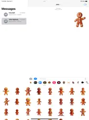 gingerbread man stickers ipad capturas de pantalla 1