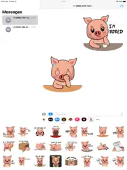 cute pig stickers - wasticker ipad images 2