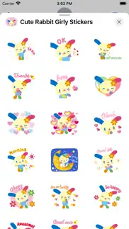 cute rabbit girly stickers iphone images 3