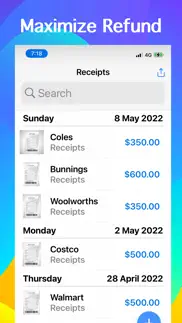 receipts tracker, tax return iphone images 2