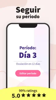 calendario menstrual y ciclo iphone capturas de pantalla 2