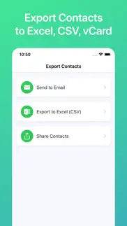 export contacts to excel, csv iPhone Captures Décran 1