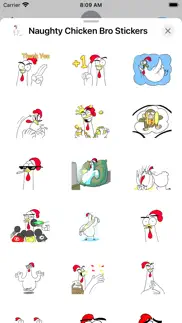 naughty chicken bro stickers iphone images 2