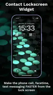 contact lockscreen widget pro iPhone Captures Décran 1