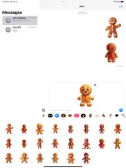 gingerbread man stickers ipad capturas de pantalla 3