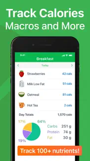 calorie counter - mynetdiary iphone capturas de pantalla 2