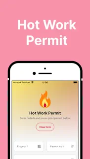 hot work permit iPhone Captures Décran 1