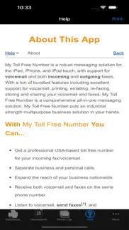 my toll free number + fax, vm iphone images 1