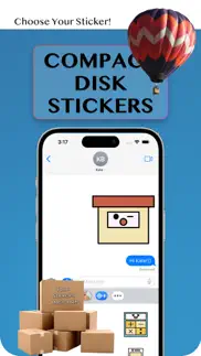compact disk stickers iPhone Captures Décran 1