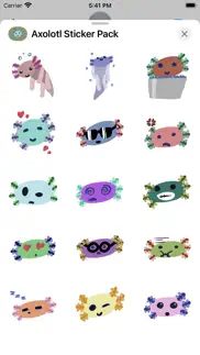 cute axolotl stickers iphone images 1