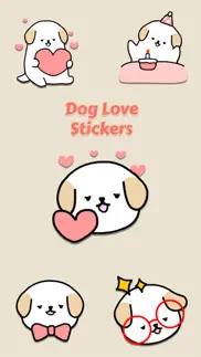 dog love stickers - wasticker iphone images 1