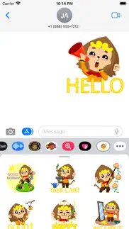 magic monkey stickers for chat iphone images 1