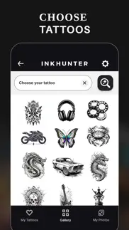 inkhunter try tattoo designs iPhone Captures Décran 2