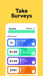 eureka: earn money for surveys iphone images 4