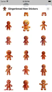 gingerbread man stickers iphone capturas de pantalla 2