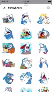 funny shark cute sticker 2022 iphone images 1