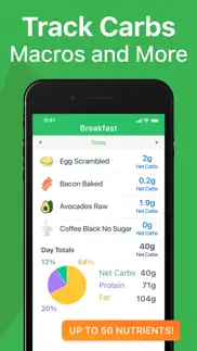 keto diet app - carb genius iphone bildschirmfoto 2