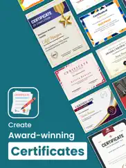 certificate maker, ecard maker ipad images 1