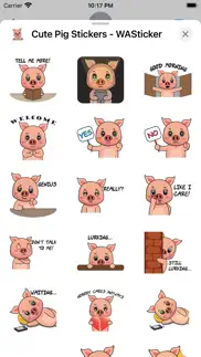 cute pig stickers - wasticker iphone images 4
