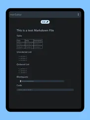 markdown editor and reader ipad capturas de pantalla 2