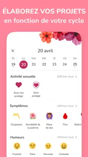 mon calendrier cycle menstruel iPhone Captures Décran 2