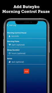 buteyko breathing daily log iphone capturas de pantalla 2