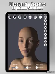 face model -posable human head ipad images 3