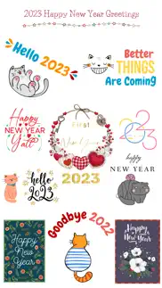 2023 - happy new year stickers iphone images 1