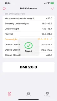 bmi simple: tracker iphone images 2