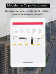 cv designer - curriculum vitae iPad Captures Décran 2