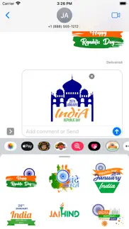 republic day india - wasticker iPhone Captures Décran 2
