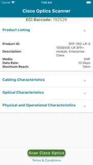 cisco optics scanner iPhone Captures Décran 3